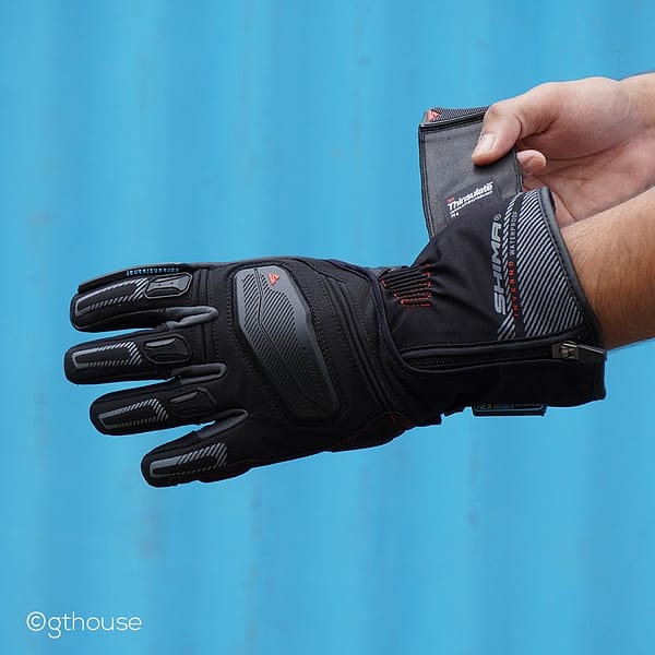 Shima Inverno Winter Waterproof Riding Gloves actual photo back side