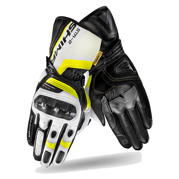 Shima STR2 Yellow Fluo Touring Gloves