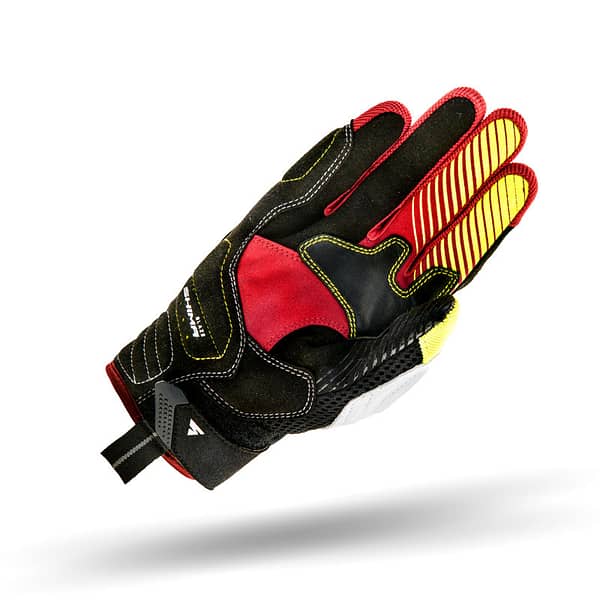 Shima Blaze Riding Gloves Red Yellow Fluo palm view