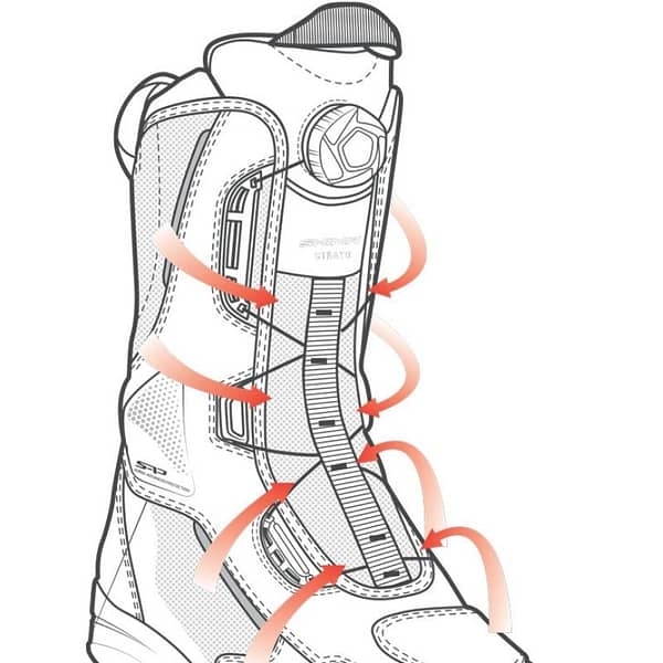 Shima Strato Riding Boots ATOP lacing system